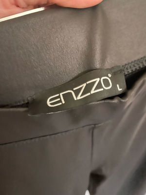 Enzzo faux leather leggings black size L like new