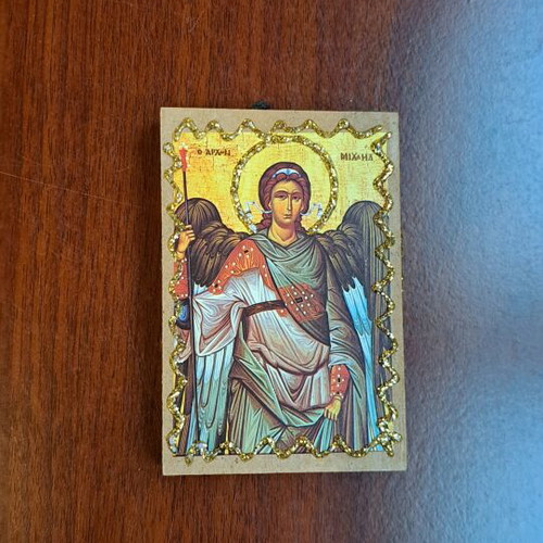 Religious icons, set of 16, various sizes and materials