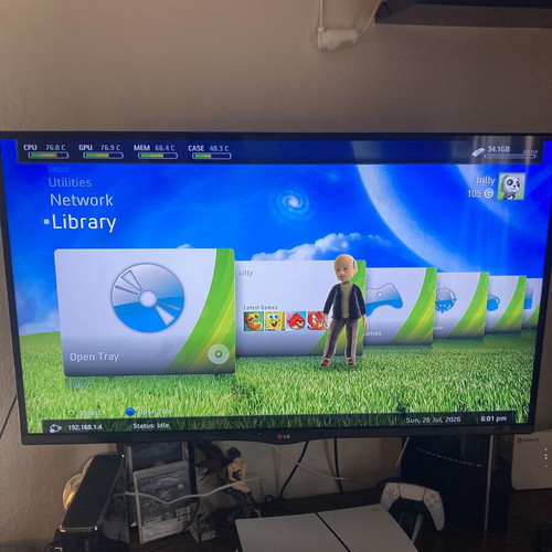 Xbox 360 Slim console 250GB with Kinect and 54 games