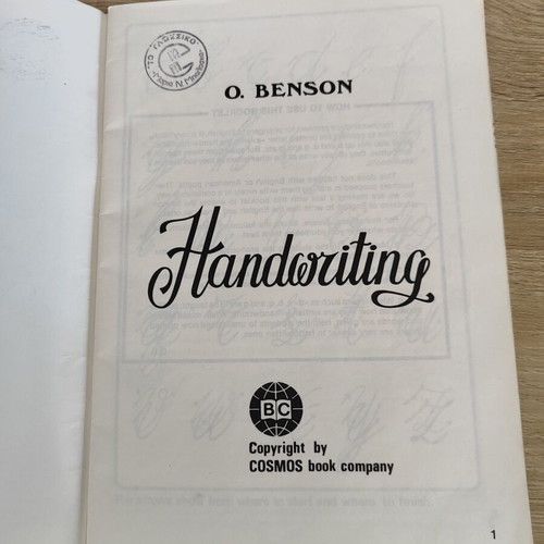 Vintage Handwriting Practice Notebook 4th Grade Cosmos Book Company used