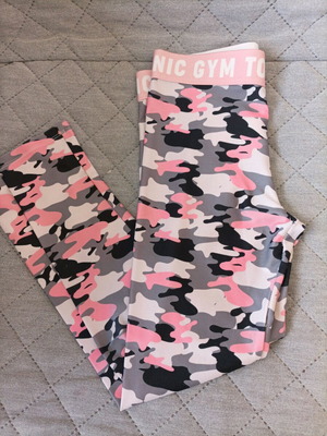 Gym tonic by allouete kids' gym leggings used multicolor