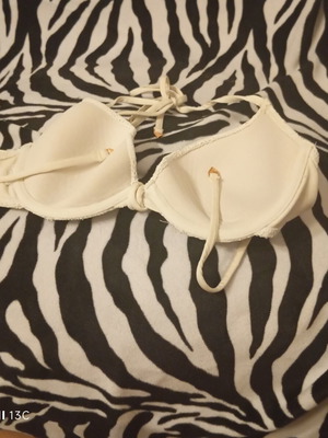 Bikini top like new, white, size S