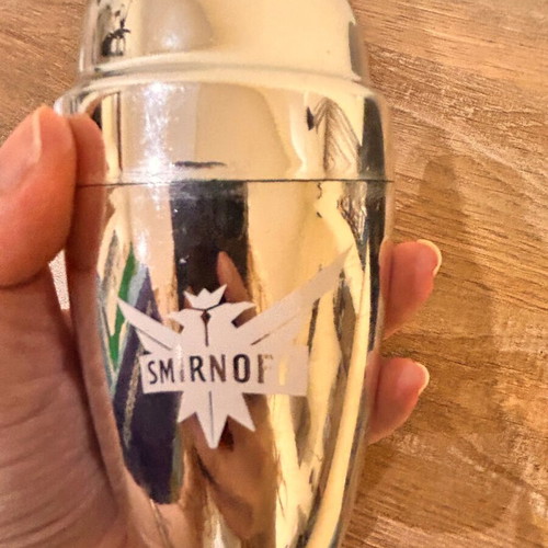 Small collectible plastic Smirnoff shaker used