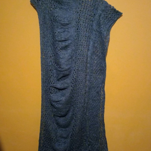 Benetton wool scarf very long and wide new, turquoise