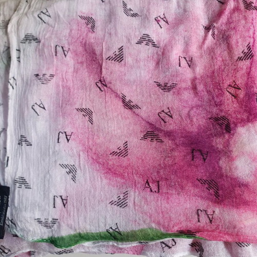 Armani Jeans beach scarf or pareo used, 100% viscose