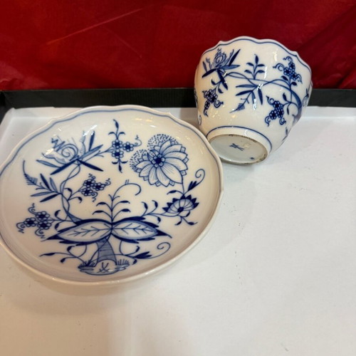 Meissen cup with plate like new