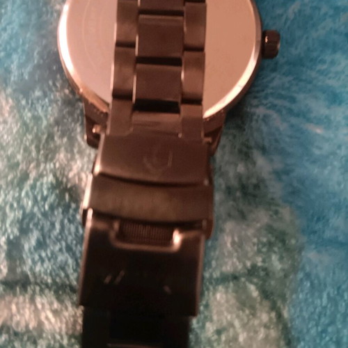 Weide wristwatch with black metal bracelet like new