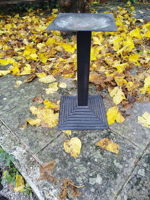 Cast iron professional table base, heavy-duty, 33x33cm top