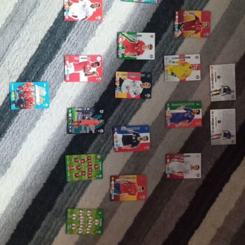 Euro 2020 cards used, 2 Limited Edition and 16 cards
