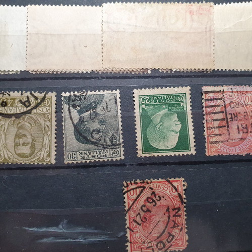 Italian stamp collection used with Floreale, Leoni and others