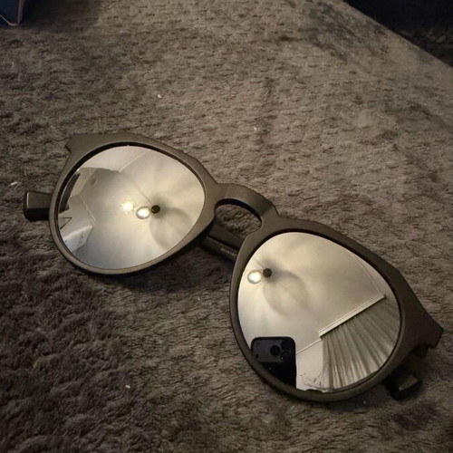 Hawkers Sunglasses Like New, Matte Black Frame, Silver Mirror Lenses