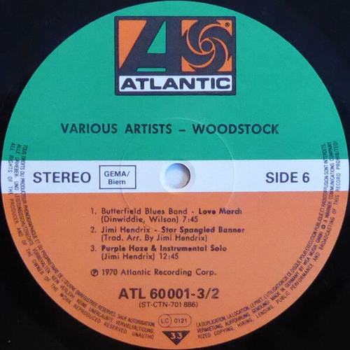 Woodstock Music From The Original Soundtrack 3 Record Set used, rock