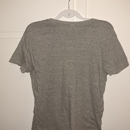 Roly T-shirt L grey with print, new