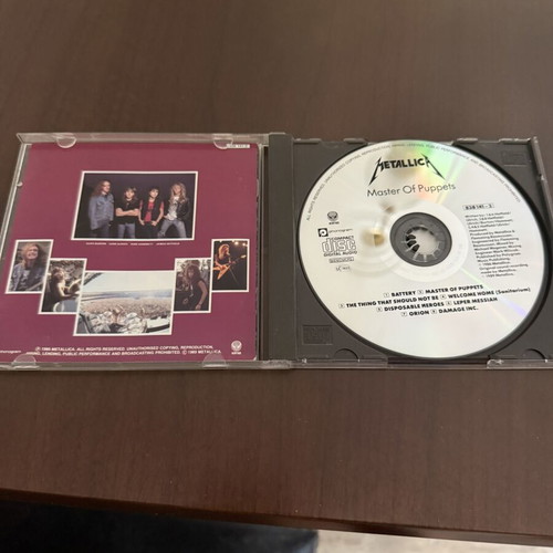 Metallica Master of Puppets CD, metal
