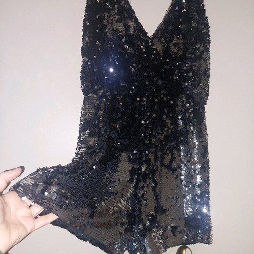 Sequin one-piece shorts with sequins, like new, size 40