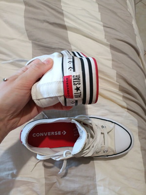 Converse sneakers size 39.5 used, black and white