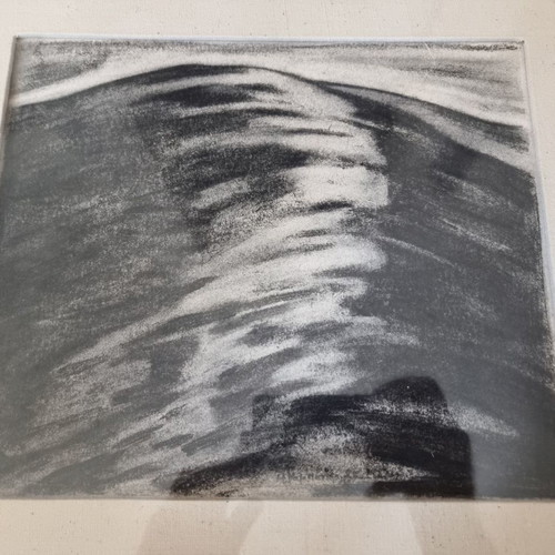 Painting Markos Kampanis used, Mountain with simple frame