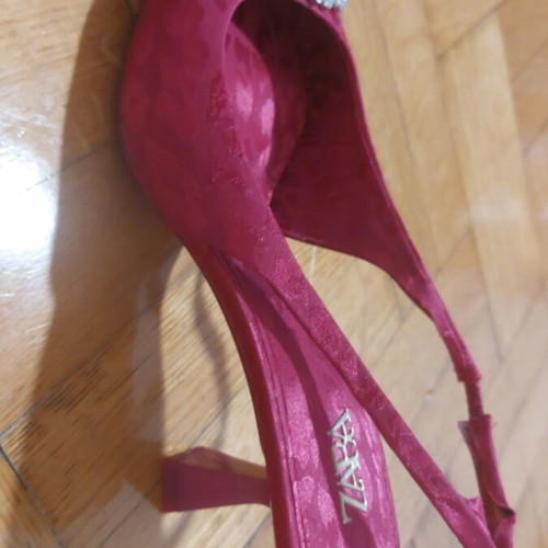 Zara slingback shoes new, low heel, pink, size 37