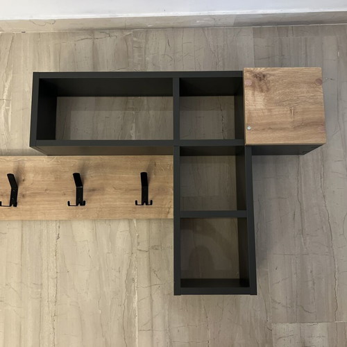 Wooden hanger furniture like new for small items and coats