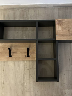 Wooden hanger furniture like new for small items and coats