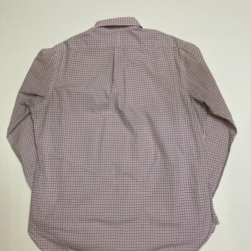 Ralph Lauren Oxford long sleeve shirt, pink white blue checked, size L