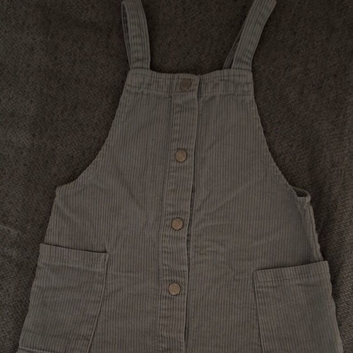 Zara corduroy salopette like new, size 3-4 years, gray and blue
