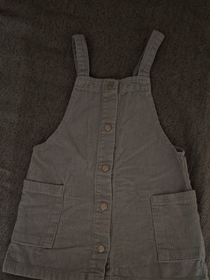 Zara corduroy salopette like new, size 3-4 years, gray and blue