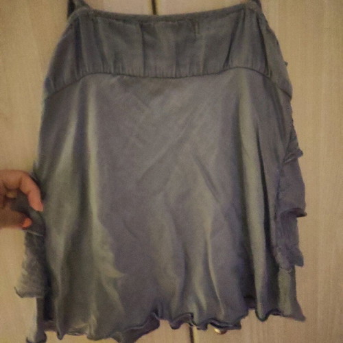 Blouse used with ruffles purple, size S