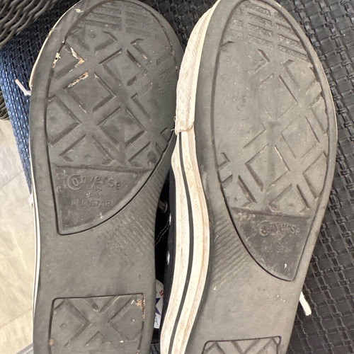 All Star authentic used black athletic shoes size 36
