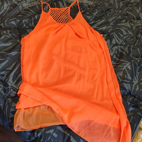 Colisha Womens Casual Neon Sundress Chiffon sleeveless mini dress new