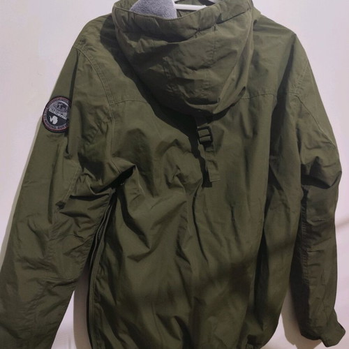 Napapijri Men's Anorak Jacket Khaki Small like new