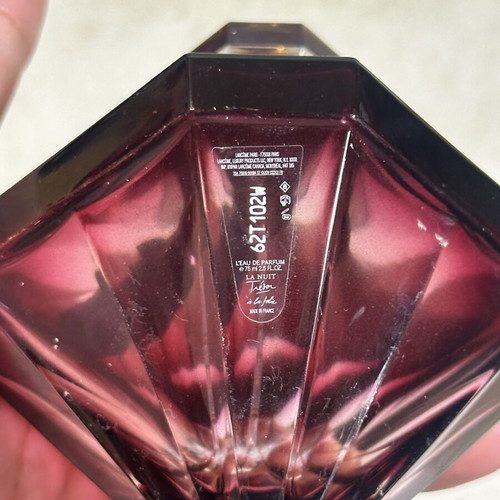 Lancôme La Nuit Trésor L’Eau de Parfum 75ml empty bottle used