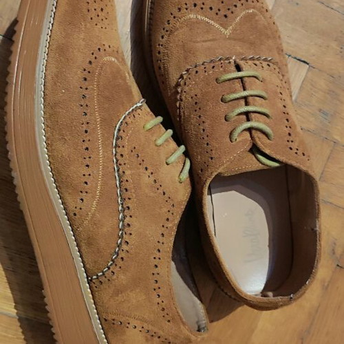 Camel suede oxford women's Vera Blum size 38 like new