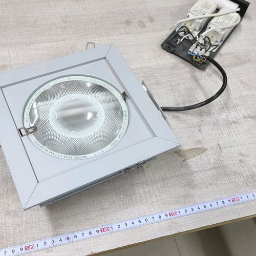 Recessed light with incandescent bulb and transformer new