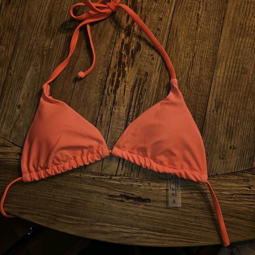 Swimwear bra set used, orange, sizes XS and small-medium