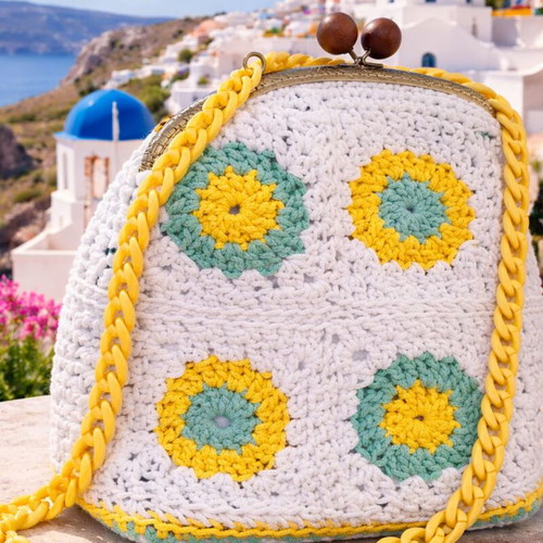 Crochet crossbody bag new with boho wallet