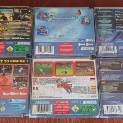 Sega Dreamcast games used, pack of 6