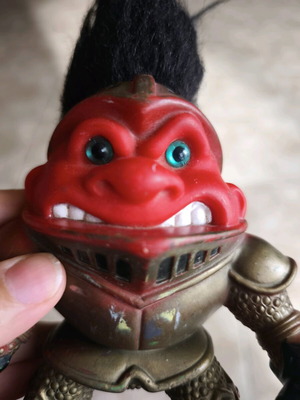 Battle Trolls Sir Knight Trollahad action figure used, Hasbro 1992