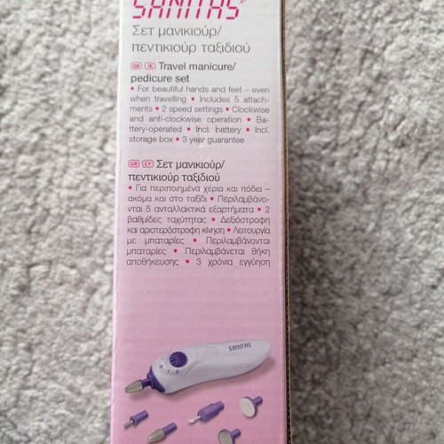 Sanitas travel manicure pedicure set like new