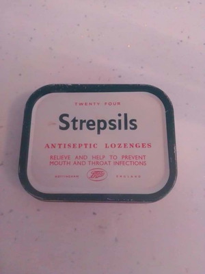 Κουτάκι Strepsils μεταχειρισμένο, δεκαετία '70