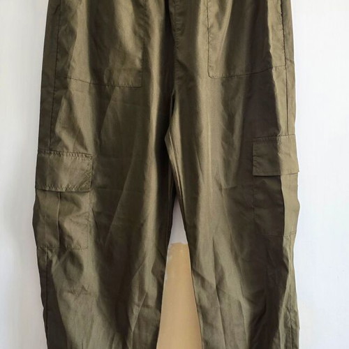 Parachute pants, khaki, size Large