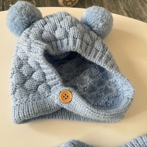Baby winter set for newborn like new, knitted