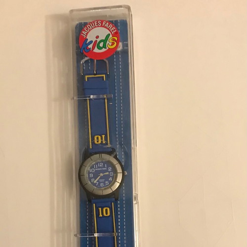 Jacques Farel Kids Watch new, blue and silver, unisex