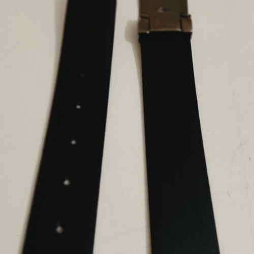 Nino Venturi men's leather belt Vera Pelle like new, black, 110 cm
