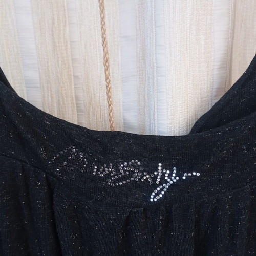 Miss Sixty black dress like new with gold details