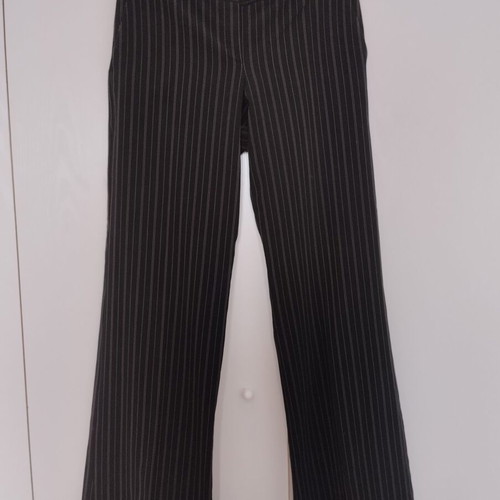 Low waist pants like new, striped black with gray