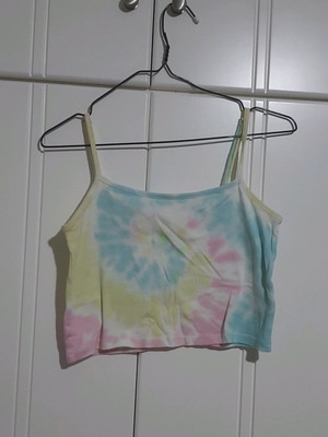 Women's tie dye summer crop top H&M used size S