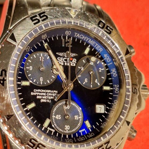 Sector SGE 650 Blue Dark Dial Chronograph Swiss ETA 251.262 used