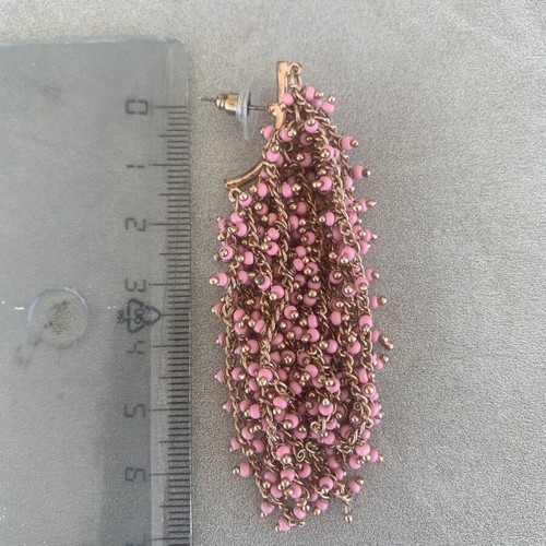 Vince Camuto pink and gold dangle earrings like new