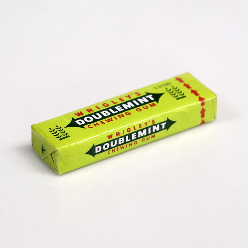 Collectible sealed Wrigley’s Doublemint gum pack like new, 5 sticks